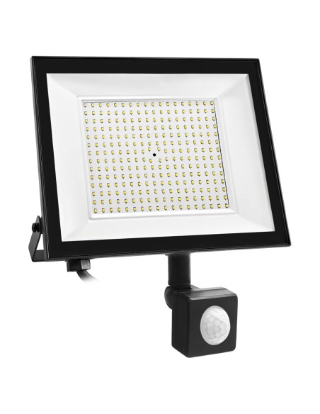 Flat Black LED Matel Projector 100W Cold Sensor IP65