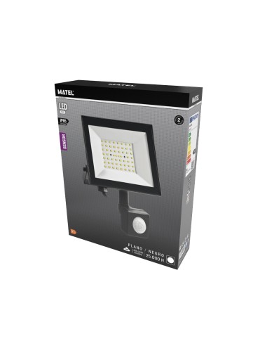 Flat Black LED Matel Projector 100W Cold Sensor IP65