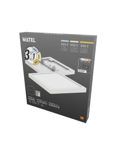 Adjustable White Square LED Panel 230mm 18W 3CCT 2