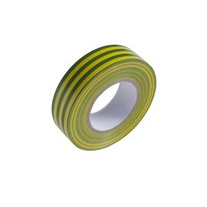 Nastro isolante 20 m. x 19 mm Gialla / Verde di famiglia 14060075