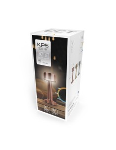 Flat Rechargeable Adjustable Silver CCT Model Marbella Low Lamp 2