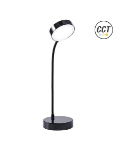 Black Round Rechargeable LED Lamp Korpass CCT
