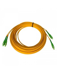 Duplex fiber optic patch cord SC/APC single-mode 20m