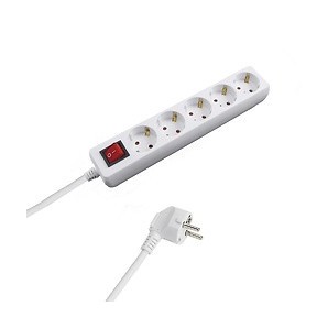 Base Multiple 5 Tomas Con Toma De Tierra Con Interruptor 19010490