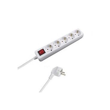 Base Multiple  5 Tomas Con Toma De Tierra Con Interruptor 19010490