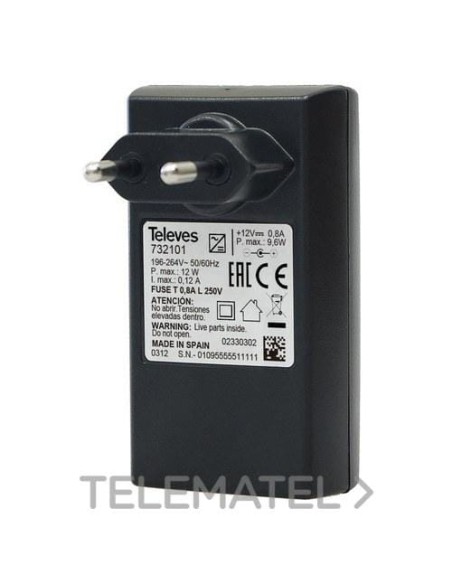 Alimentation stabilisée Nevoswitch 12V-0,8A
