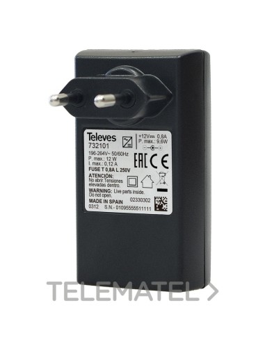 Alimentation stabilisée Nevoswitch 12V-0,8A