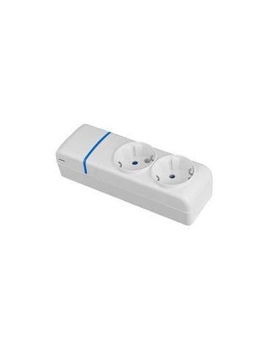 Multiple Base Recessed Box 2 Sockets 16A Polycarbonate