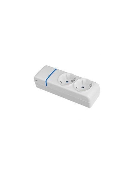 Multiple Base Recessed Box 2 Sockets 16A Polycarbonate