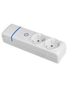 2-Gang Multi-Base with Illuminated Switch, 2P+T 16A, ION Series