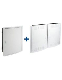 42-element distribution box + recessed ICT with frame and white door