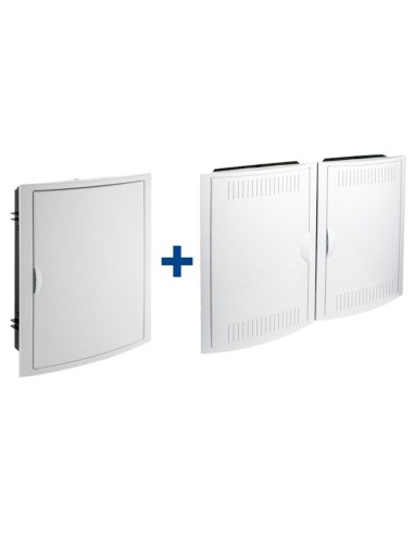 42-element distribution box + recessed ICT with frame and white door