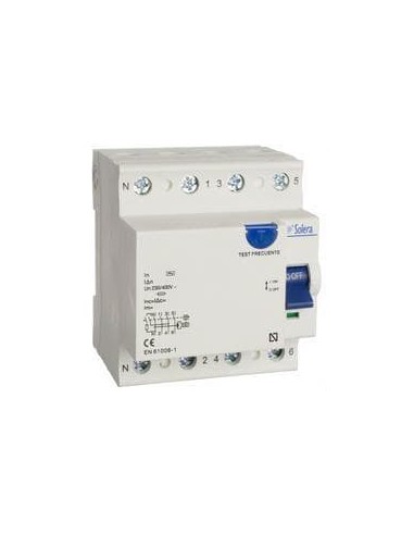 4P 40A AC Differential Switch Sensitivity 30mA Breaking Capacity 6kA