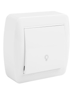 Pulsatore luce serie MURAL 10A 250V bianco