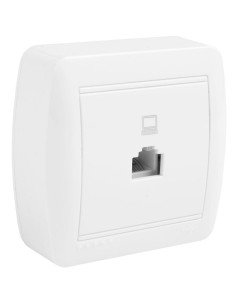 Mural RJ45 Cat.5e Data Port Series White