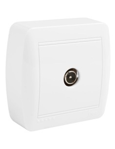 Single TV signal socket series MURAL white