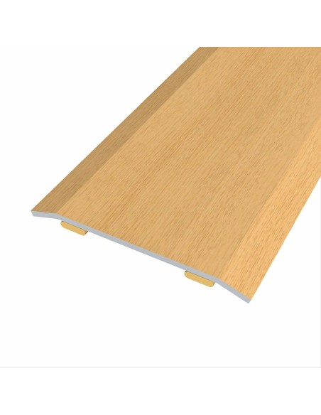 Steel flooring transition strip for same level 166 x 4 cm adhesive oak rustic