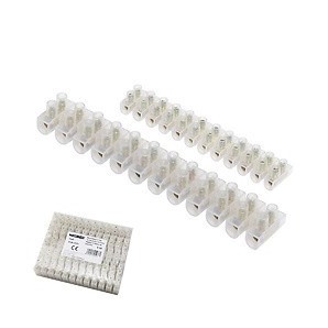 Regleta 12 Fichas Empalme 2 A. - 2,5 mm² (Paquete 10 Regletas) 19030026