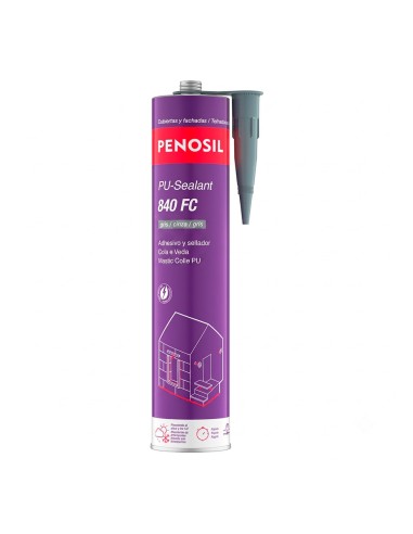 Mastic polyuréthane PU-840FC gris 300 ml colle et scelle