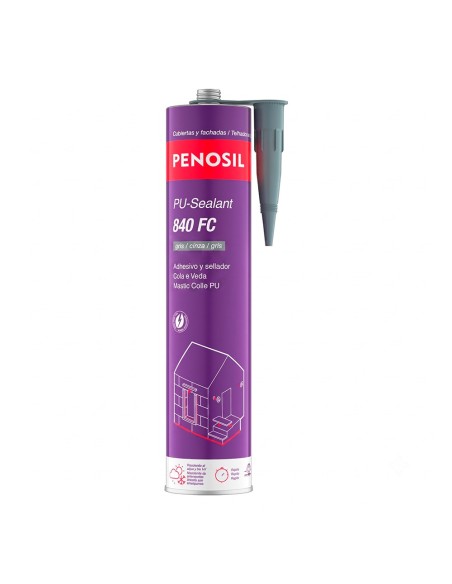 Mastic polyuréthane PU-840FC gris 300 ml colle et scelle