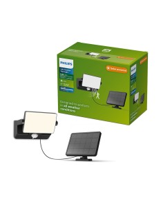 Fyns Black Solar Security Light 8.2W, 1000lm and 3000K