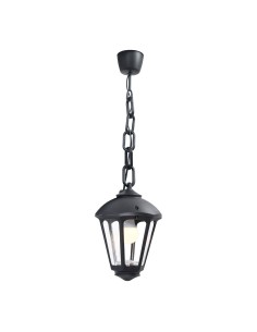 Deckenleuchte schwarz mit Kette Sicar/Giampy E27 IP55