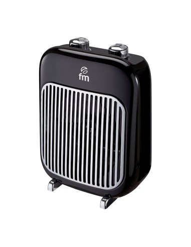 Termoventilatore TR-2000 2000W IP21 Nero con Sicurezza Antiribaltamento