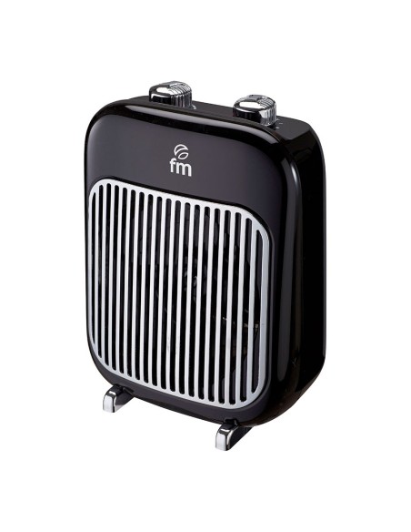 Termoventilatore TR-2000 2000W IP21 Nero con Sicurezza Antiribaltamento
