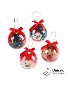 Christmas Ball Gift Box Sock Unisex One Size