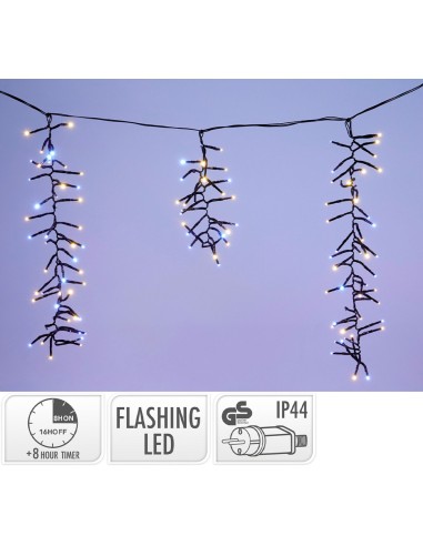 Cortina LED com gotas