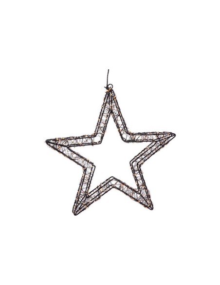 Stella da 800 led nero per esterno 36 cm