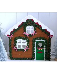 Maison de Noël en feutre 22 cm
