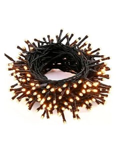 Guirlande LED 4008 blanc chaud câble noir