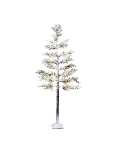 Snowy Tree with Fixed Outdoor Function Warm White 72 LEDs ø70 x 150 cm