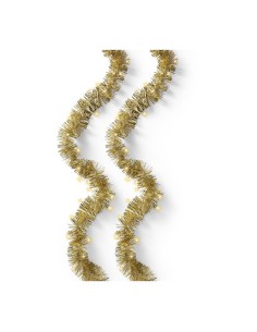 Goldene Außen-Perlenkette mit 180 LEDs und Timer