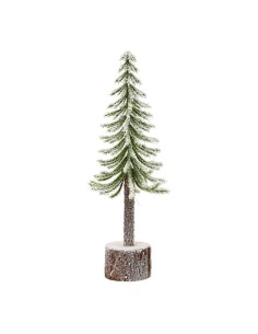 Mini árvore nevada interior ø8 x 25 cm base ø4,5 cm