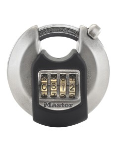 Candado redondo Excell de combinación programable acero inoxidable ø70 mm con grillete octogonal