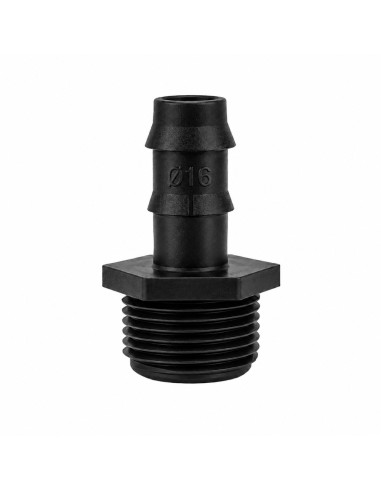 Male Thread Union 3/4" to Ø 16 mm Socket in Polypropylene
