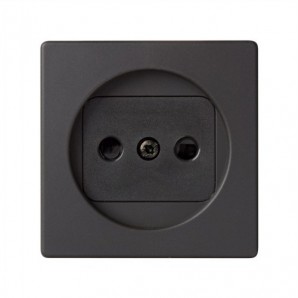 Tapa enchufe 2P grafito SIMON 82040-38