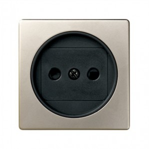 Tapa enchufe 2P cava+grafito SIMON 82040-34