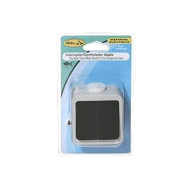 Interruttore / Acceso Oryx Doppio con tappo grigio 19090090