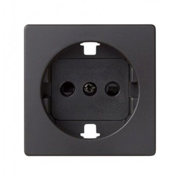 Tapa enchufe 2P+TT grafito SIMON 82041-38