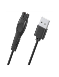 USB 5V Charger Cable for Philips Shavers, 91 cm Black