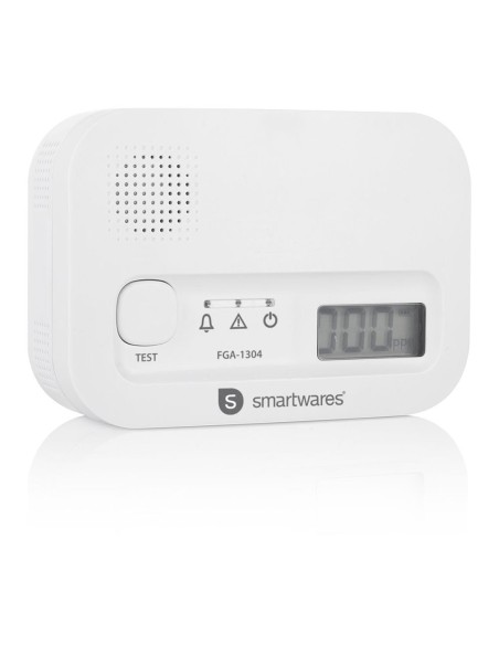 White Carbon Monoxide Detector 85 dB with Electrochemical Sensor