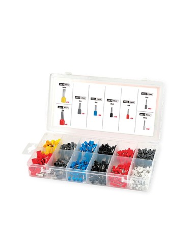 Cassette per punte di cavo, set 800 pezzi