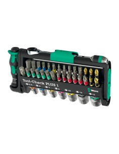 Check Plus 1 Tool Set, 39 pieces with Mini Ratchet and Kraftform Handle