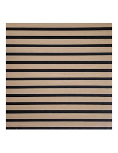 Self-adhesive 3D Oak Cladding with Anthracite Grey Felt Base, 58x58 cm Tile, 6 pcs