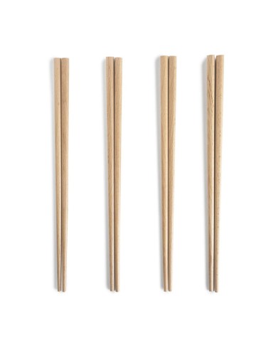 Bâtons de bois de hêtre chinois 24 cm x 8 unités