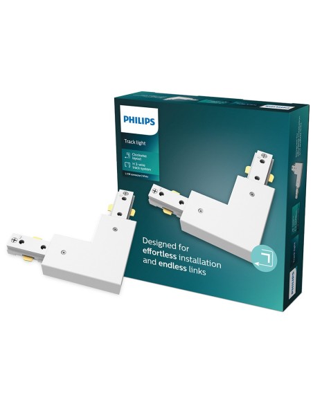 Easylink White Clockwise L Connector 1800W