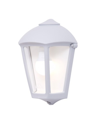 Fabio wall light white with clear glass E27